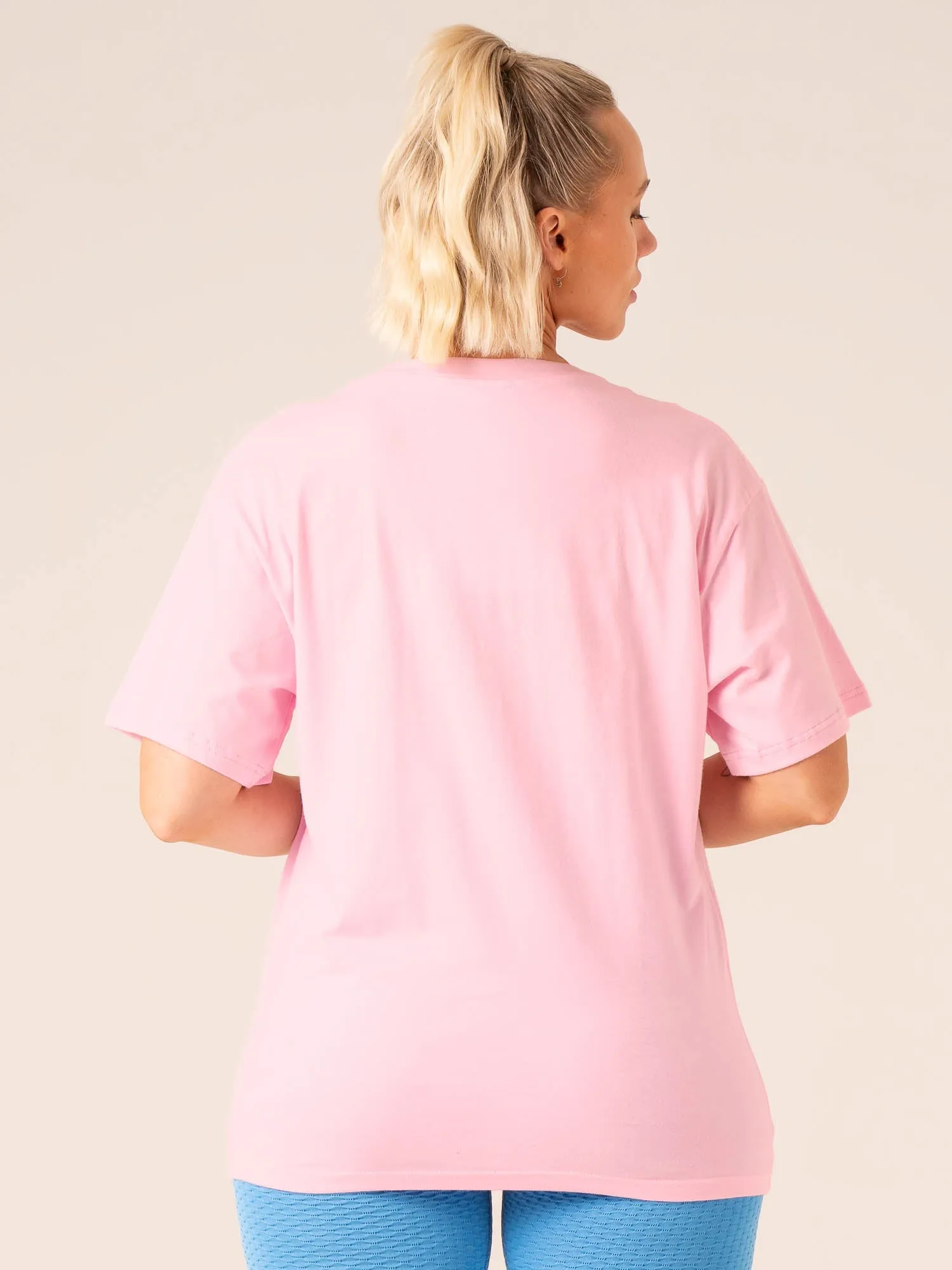 Grit Oversized T-Shirt - Pink fashionista