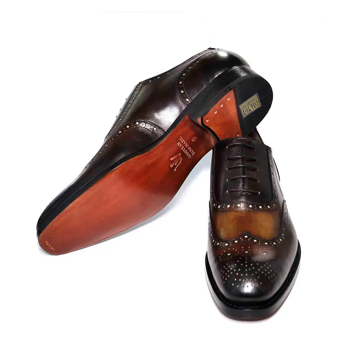 H and H Oxford Lace Up Shoes - Cognac walk ready