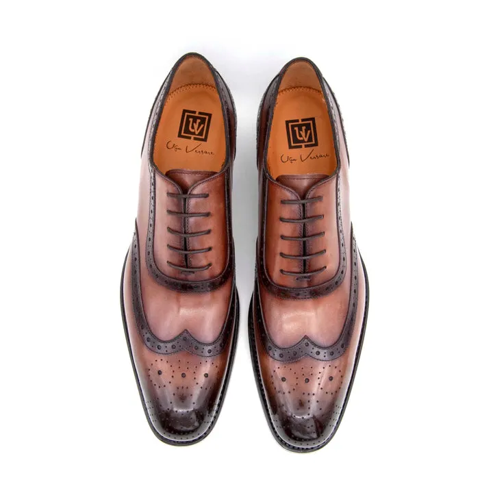 H and H Oxford Lace Up Shoes - Walnut understated class