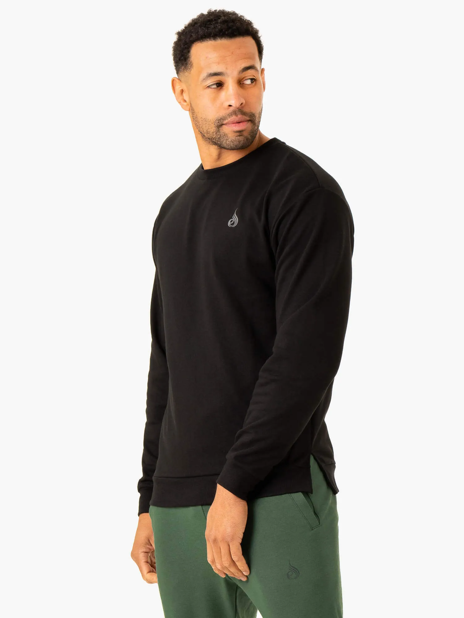 Heritage Crew Neck - Black urban vibe