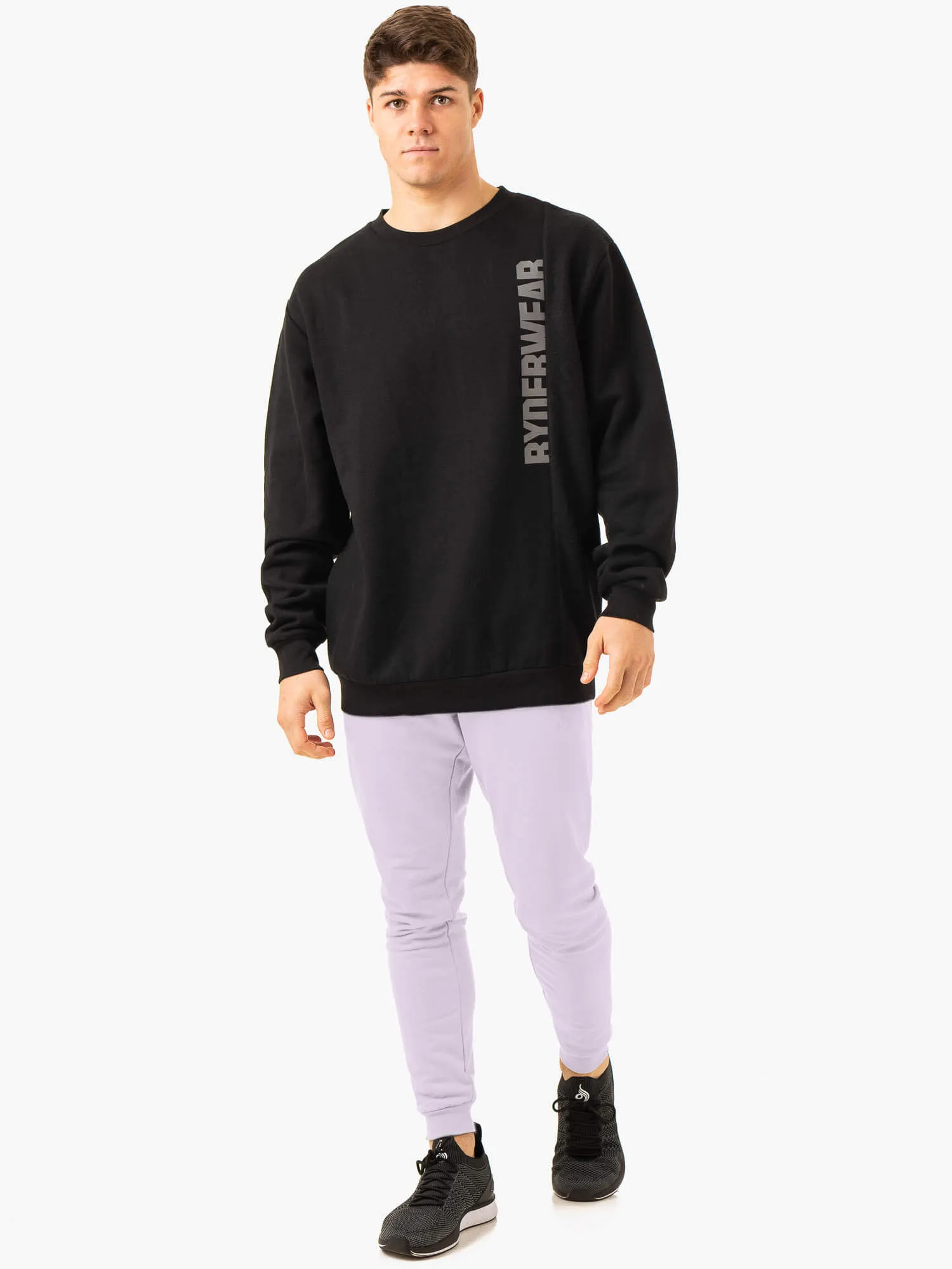 Heritage Fleece Track Pants - Lavender Loose Fit