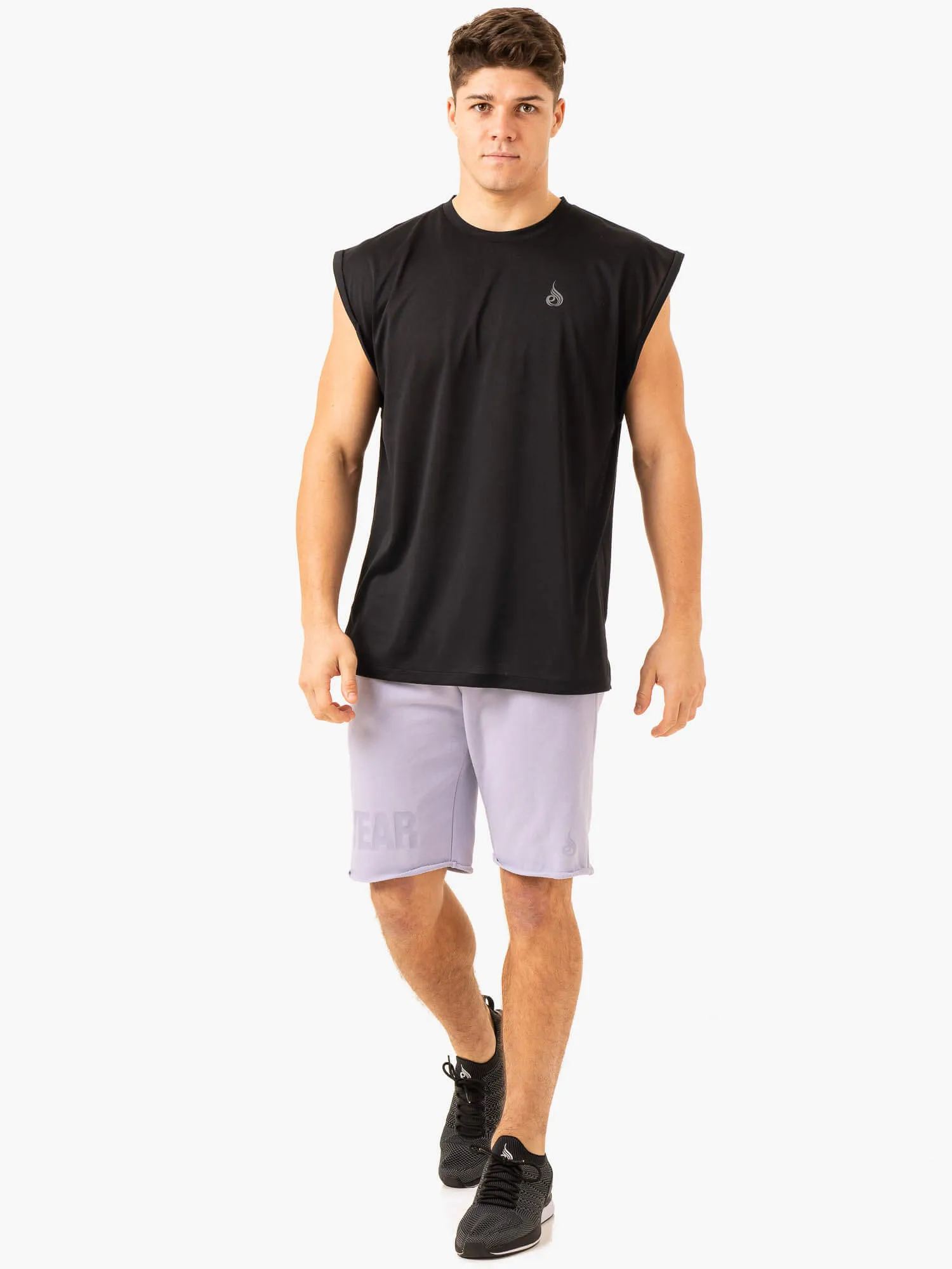 Heritage Fleece Track Shorts - Lavender unisex design