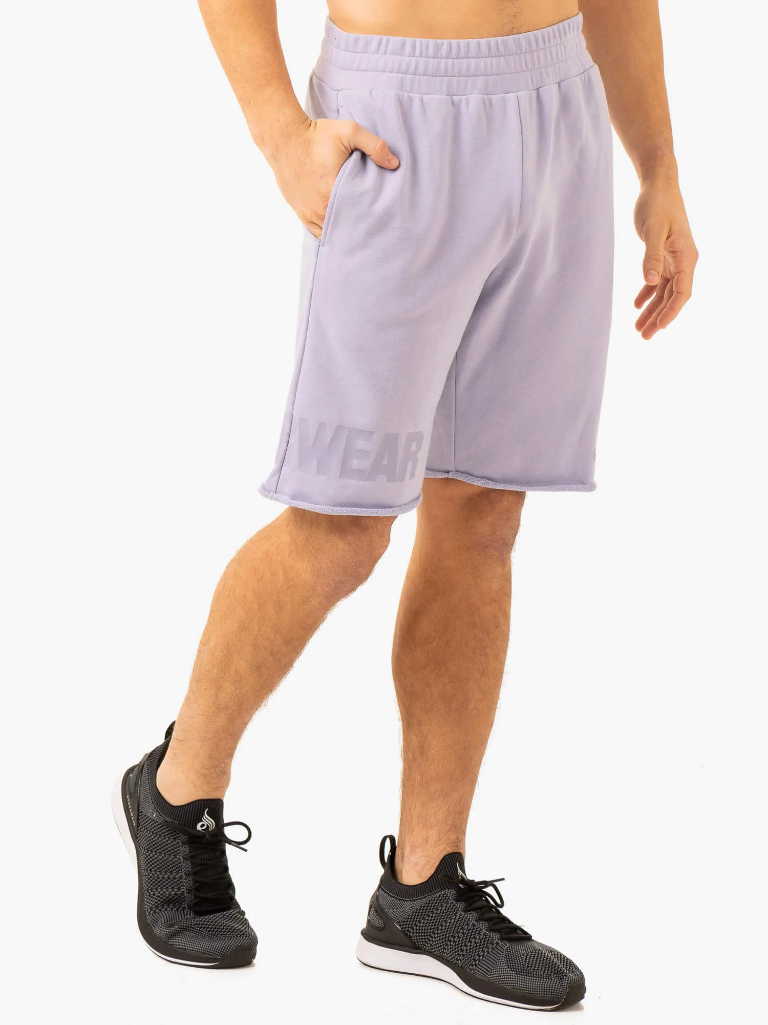 Heritage Fleece Track Shorts - Lavender workout gear