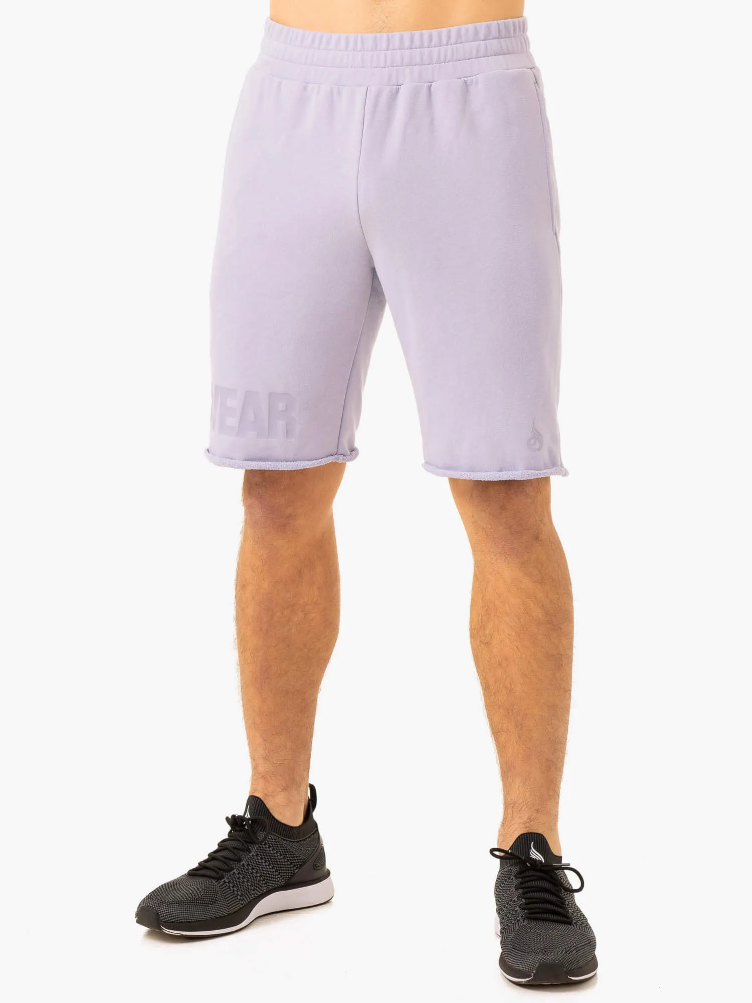 Heritage Fleece Track Shorts - Lavender gym training