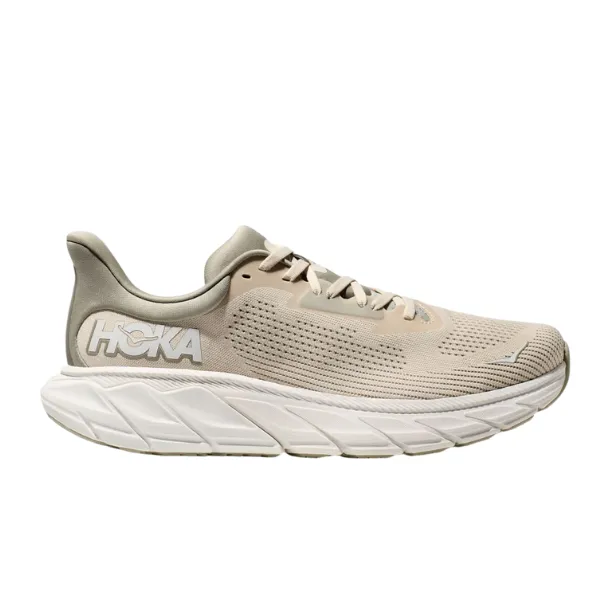 HOKA Men's Arahi 7 Wide Neutral/Oatmilk/Barley clean vibe