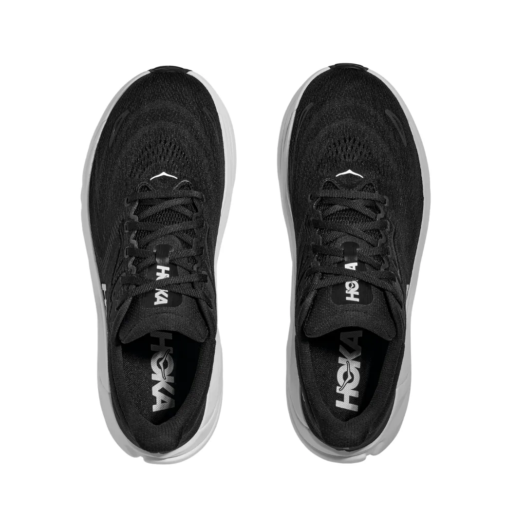 HOKA Men's Arahi 8 Wide Black/White cozy layers