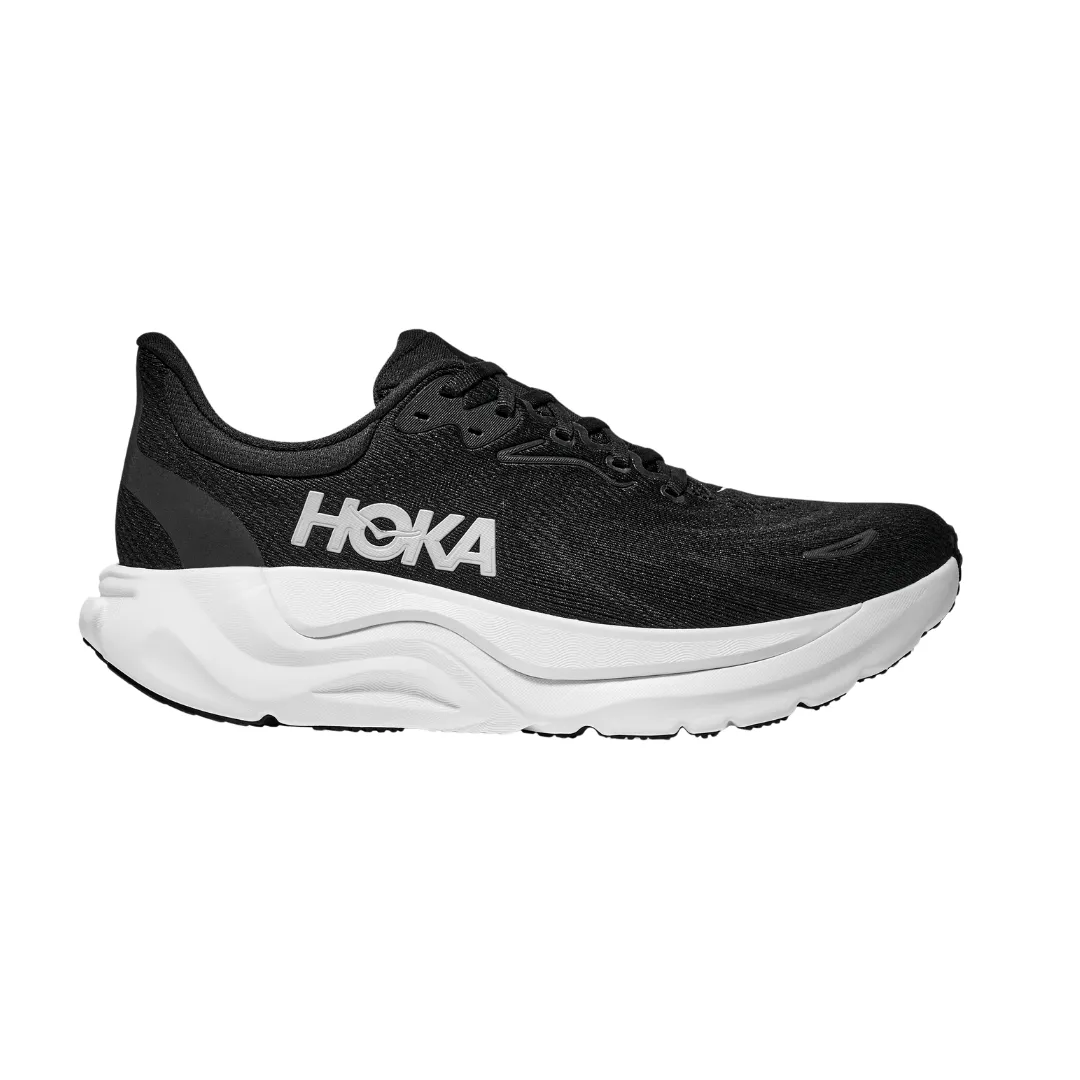 HOKA Men's Arahi 8 Wide Black/White smooth mood
