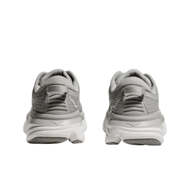 HOKA Men's Bondi 7 (Wide Width) Grey Fit Lifestyle