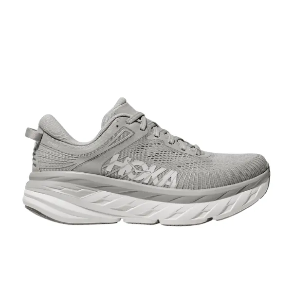 HOKA Men's Bondi 7 (Wide Width) Grey Vibe Hunter