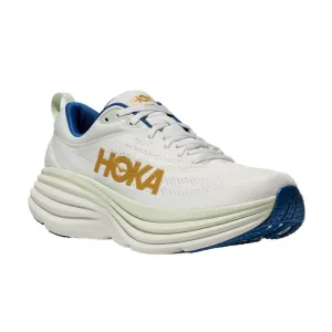 HOKA Men's Bondi 8 Medium White/Gold Fast Lane