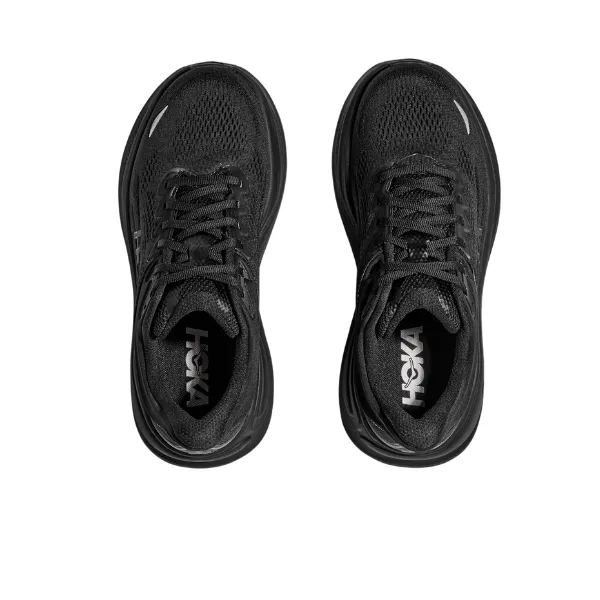 Hoka Men's Bondi 9 Black/Black mild stretch