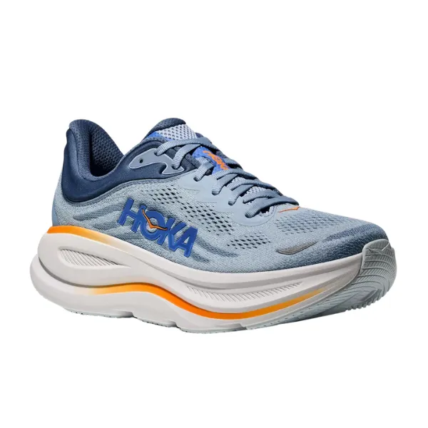Hoka Men's Bondi 9 Wide Drizzle/Downpour Off-Duty Style