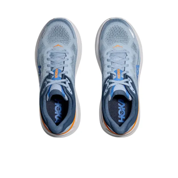 Hoka Men's Bondi 9 Wide Drizzle/Downpour trail ready
