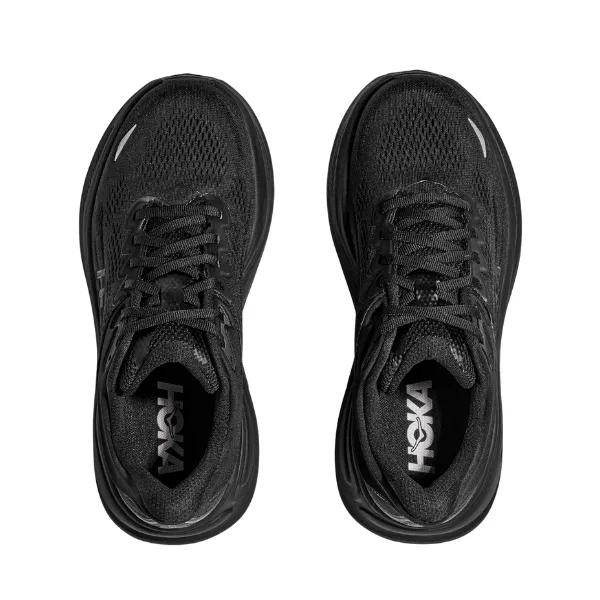 Hoka Men's Clifton 10 Wide Black/Black dry land