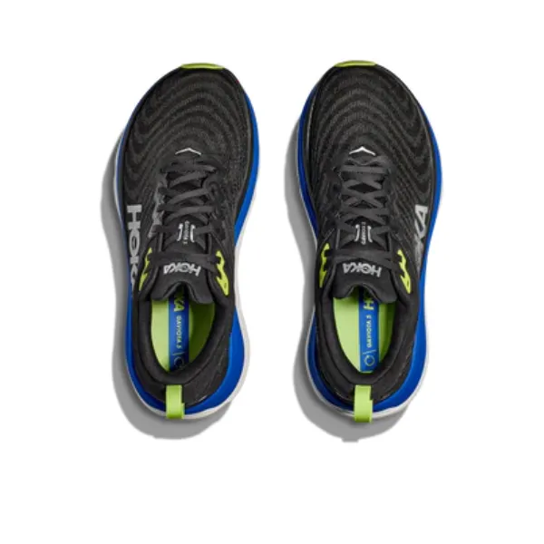 HOKA Men's Gaviota 5 Medium Black/Blue teen vibe