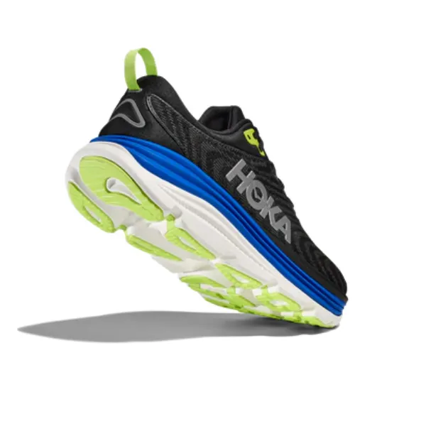 HOKA Men's Gaviota 5 Medium Black/Blue Iconic Fit