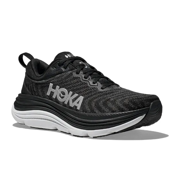 HOKA Men's Gaviota 5 (Medium Width) Black / White All Season