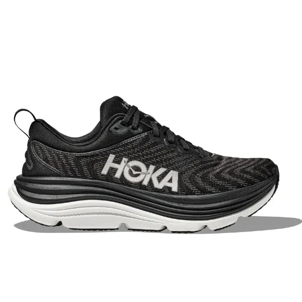 HOKA Men's Gaviota 5 (Medium Width) Black / White Grip Ease