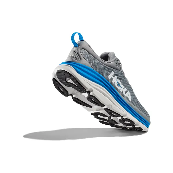 HOKA Men's Gaviota 5 Wide Limestone/Blue Street Ride