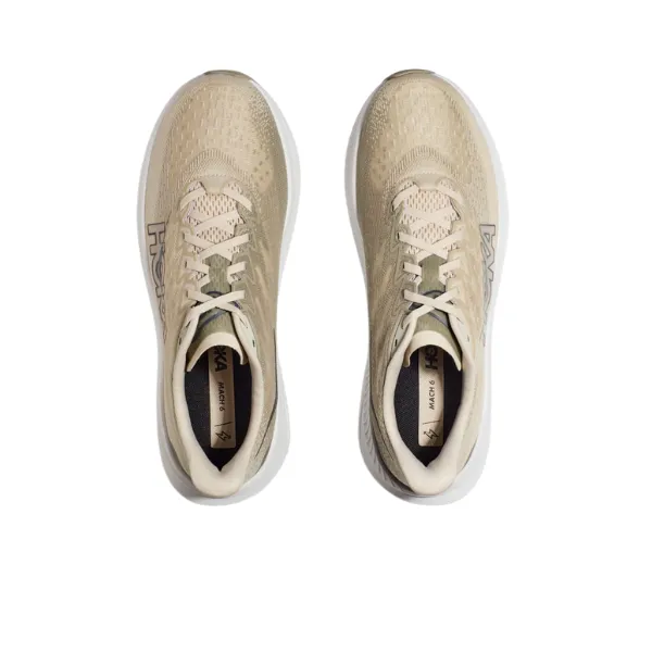 HOKA Men's Mach 6 (Medium Width) Beige/Oatmilk Barley balance ride