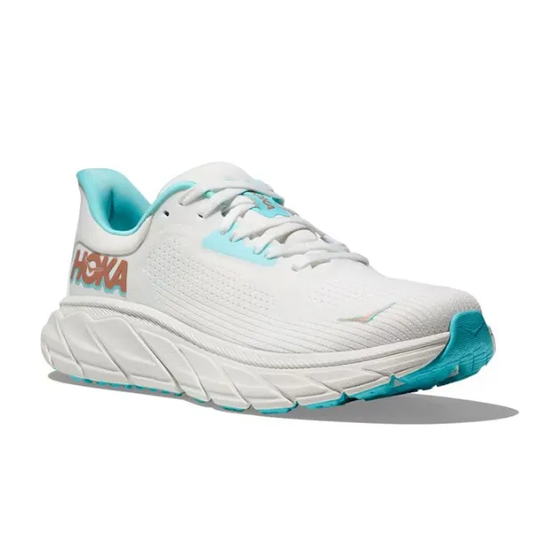HOKA Women's Arahi 7 (Medium Width) White/Gold core style