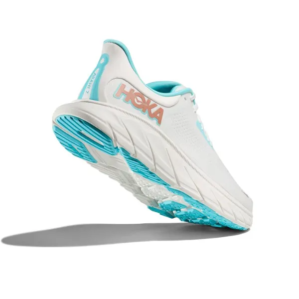 HOKA Women's Arahi 7 (Medium Width) White/Gold pulse tech