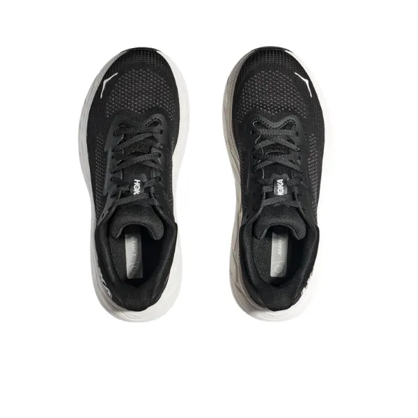 HOKA Women's Arahi 7 Wide Black/White safety walk