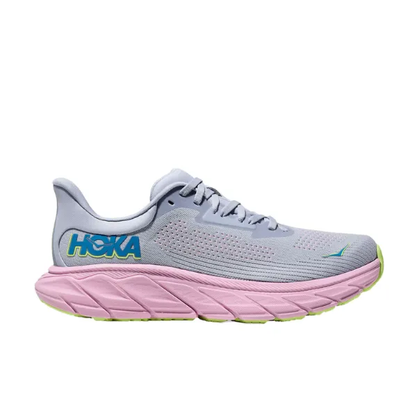 HOKA Women's Arahi 7 Wide Grey/Pink fast lane