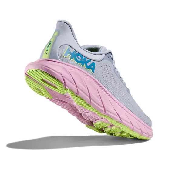 HOKA Women's Arahi 7 Wide Grey/Pink core style
