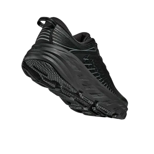 HOKA Women's Bondi 7 (Wide Width) Black/Black sporty spirit