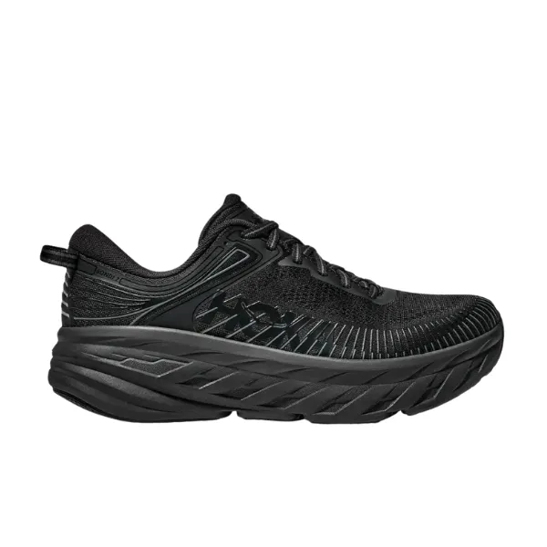 HOKA Women's Bondi 7 (Wide Width) Black/Black endless run