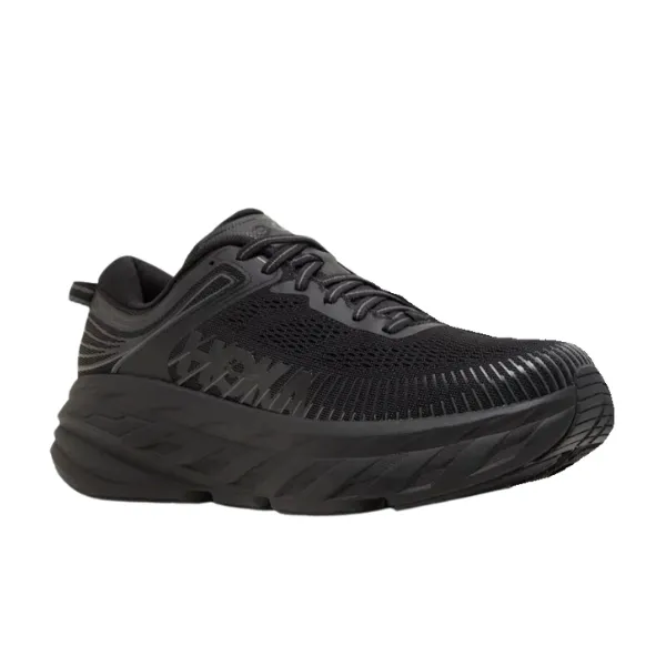 HOKA Women's Bondi 7 (Wide Width) Black/Black core drive