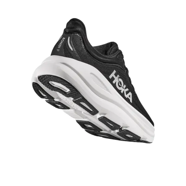 Hoka Women's Bondi 9 Black/White Mood Sneak