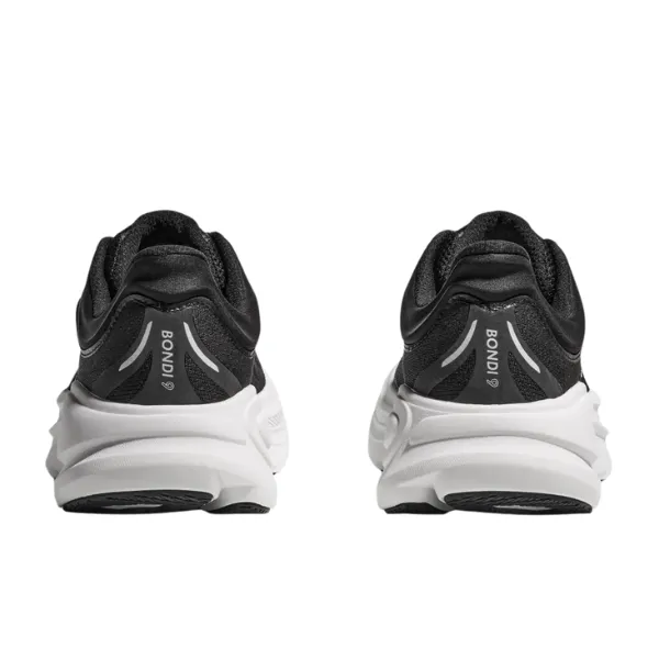 Hoka Women's Bondi 9 Black/White casual fit