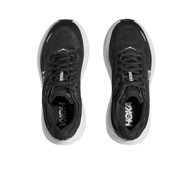 Hoka Women's Bondi 9 Black/White low key