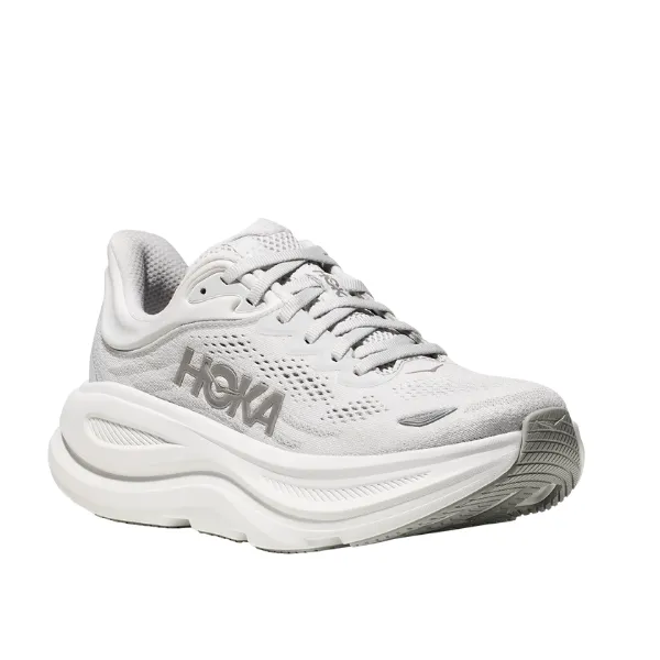 Hoka Women's Bondi 9 Wide Grey long distance