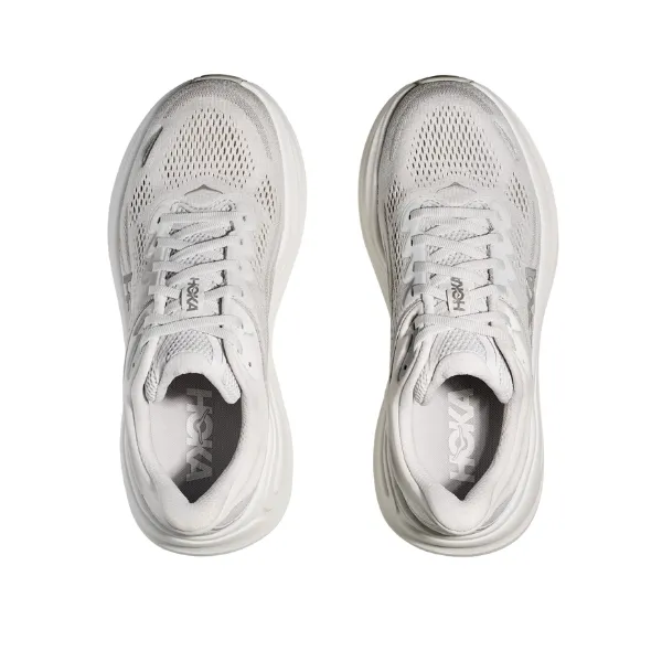 Hoka Women's Bondi 9 Wide Grey baby stroll