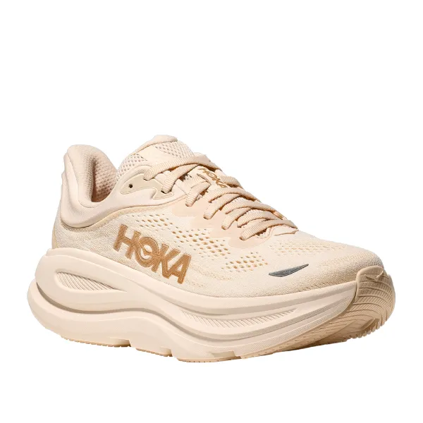 Hoka Women's Bondi 9 Wide Vanilla/Birch Off-Duty Style