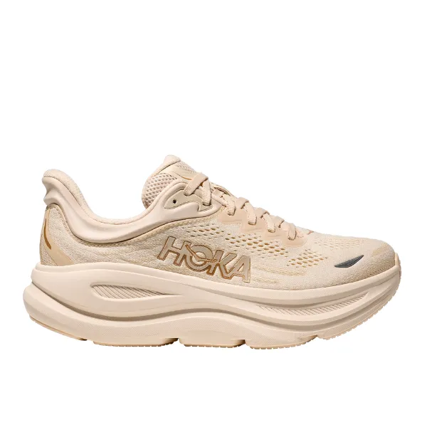 Hoka Women's Bondi 9 Wide Vanilla/Birch city proof