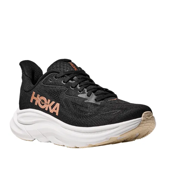 Hoka Women's Clifton 10 Black/Gold move smart