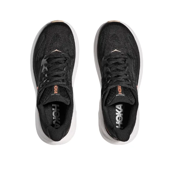 Hoka Women's Clifton 10 Black/Gold Style Flow