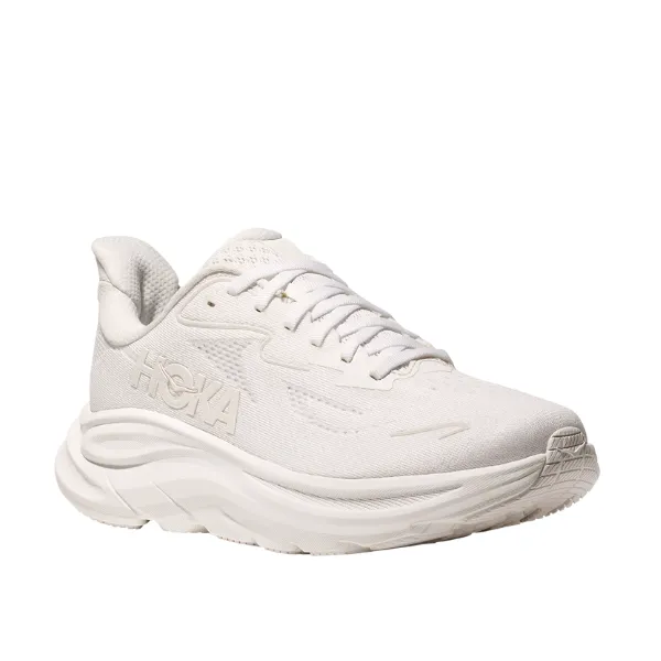Hoka Women's Clifton 10 White clean walk