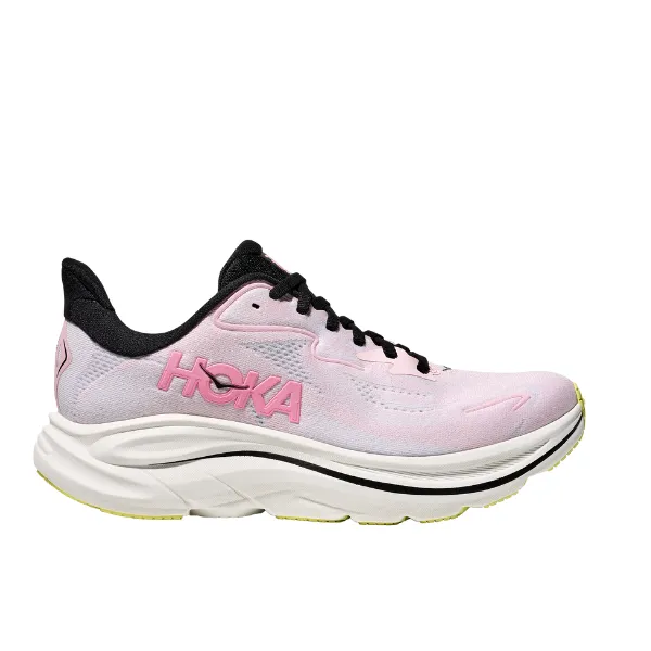 Hoka Women's Clifton 10 Wide Pink office casual