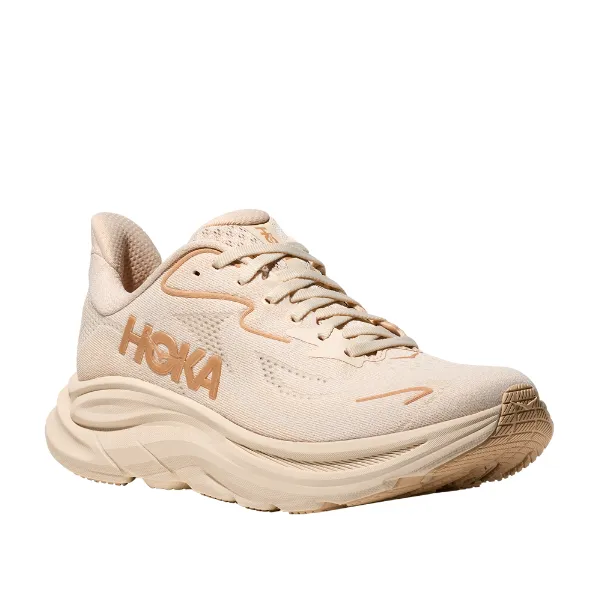 Hoka Women's Clifton 10 Wide Vanilla dry shield