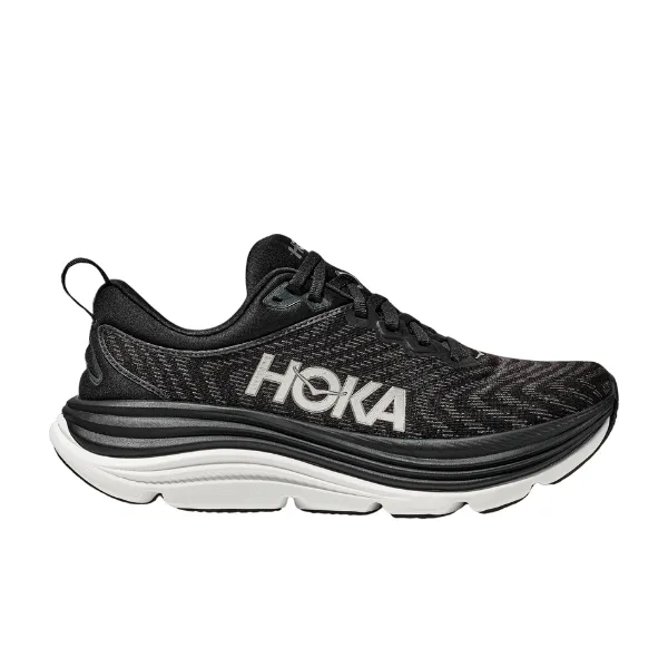 HOKA Women's Gaviota 5 (Medium) Black/White all-weather