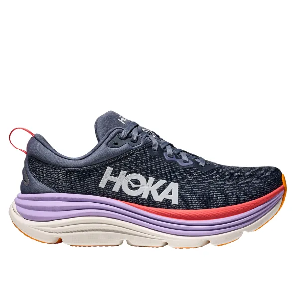 HOKA Women's Gaviota 5 Wide Anchor/Grapefruit core balance