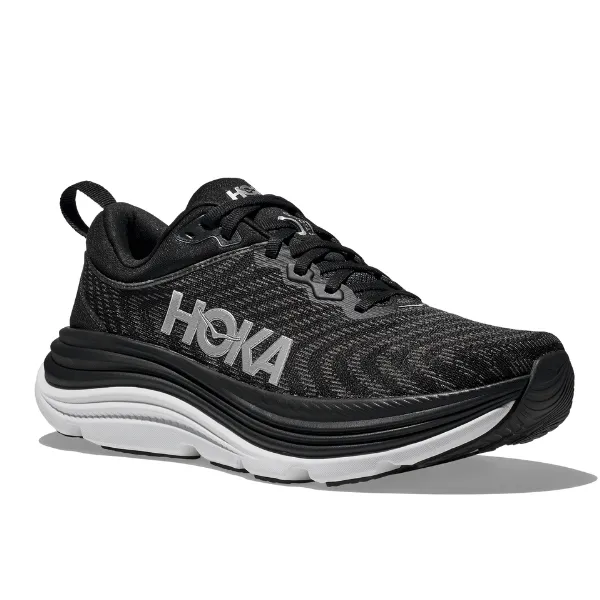 HOKA Women's Gaviota 5 Wide Black/White cloud touch
