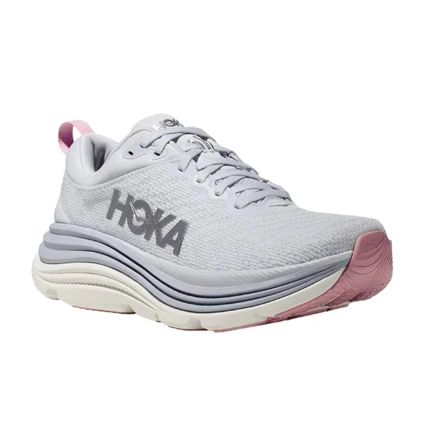 HOKA Women's Gaviota 5 Wide Grey heel zone