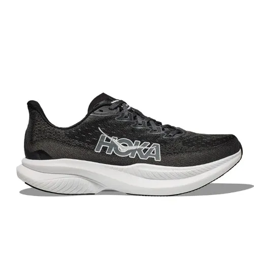 HOKA Women's Mach 6 (Medium Width) Black/White daily ease