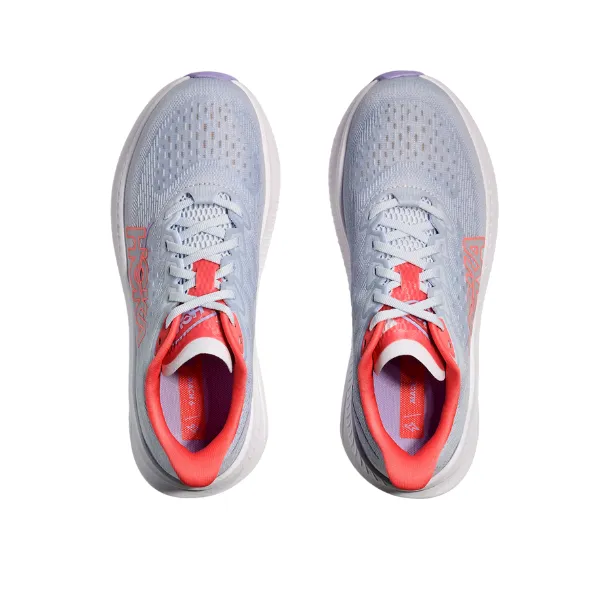 HOKA Women's Mach 6 Wide Grey/Orange post-work ease